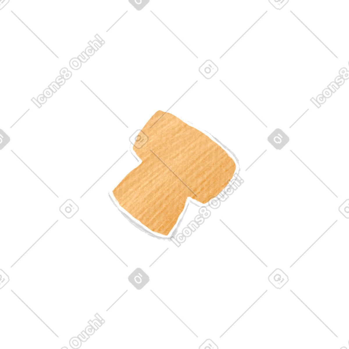 Champagne cork illustrazione in stile Crafty scarica in PNG, SVG