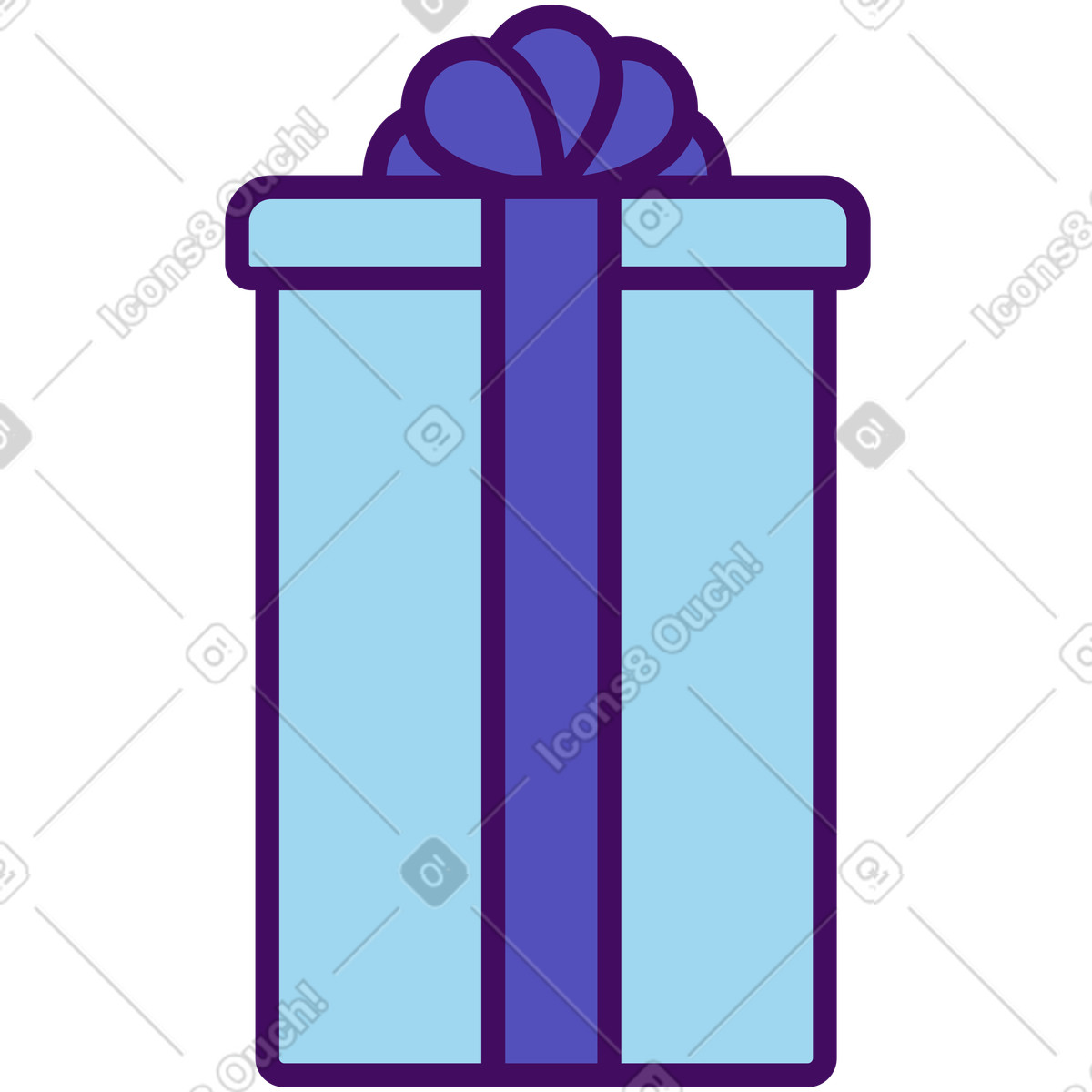 Illustration Boite cadeau dans le style Simplistic à télécharger aux formats PNG, SVG