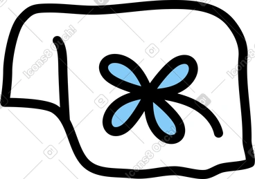 클로버가 달린 천 PNG, SVG