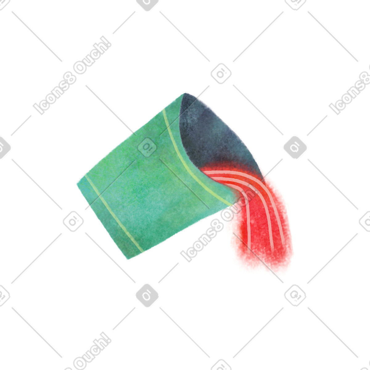 Ilustración Bucket en estilo Jungle a descargar en PNG y SVG