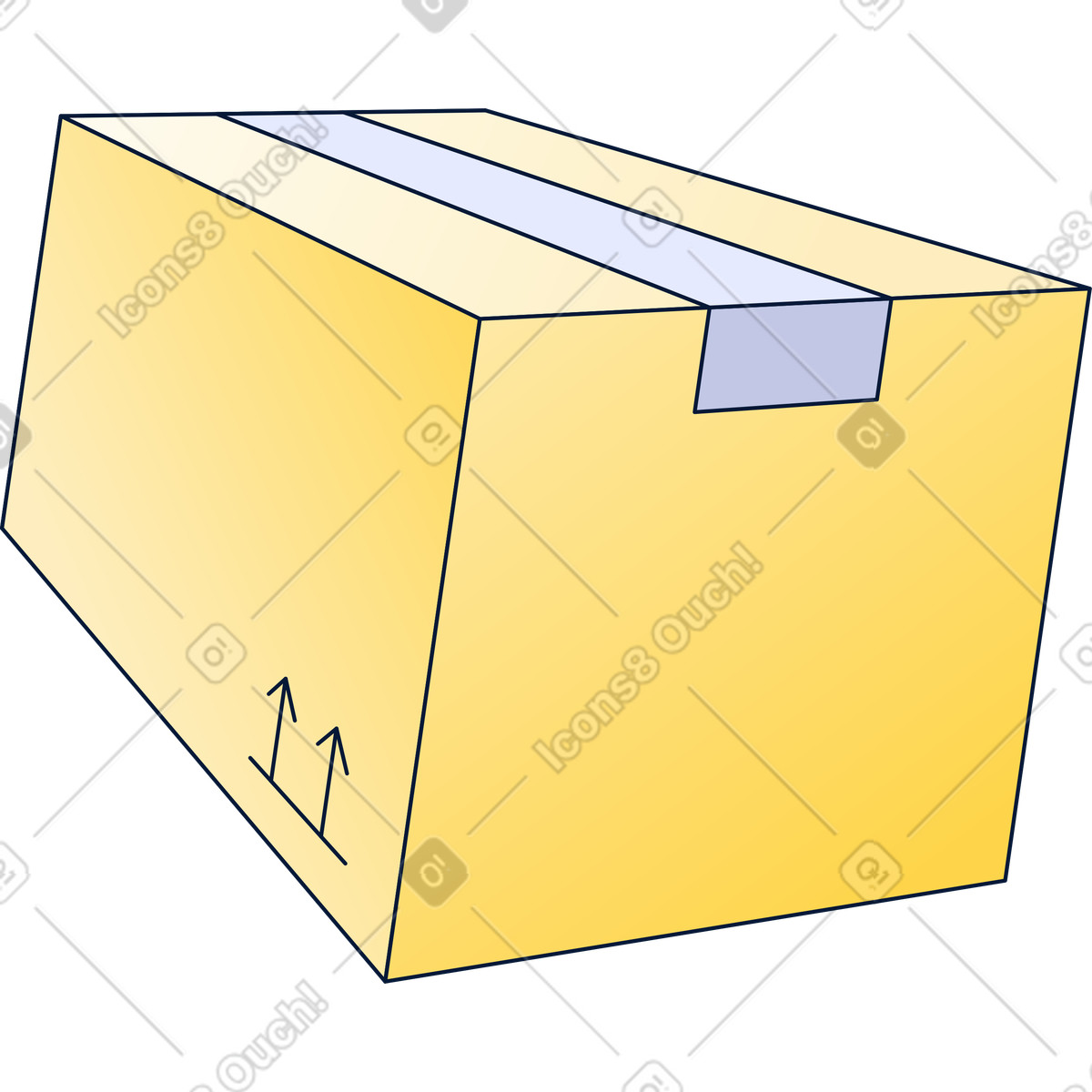 Box illustration in Neat style download in PNG, SVG
