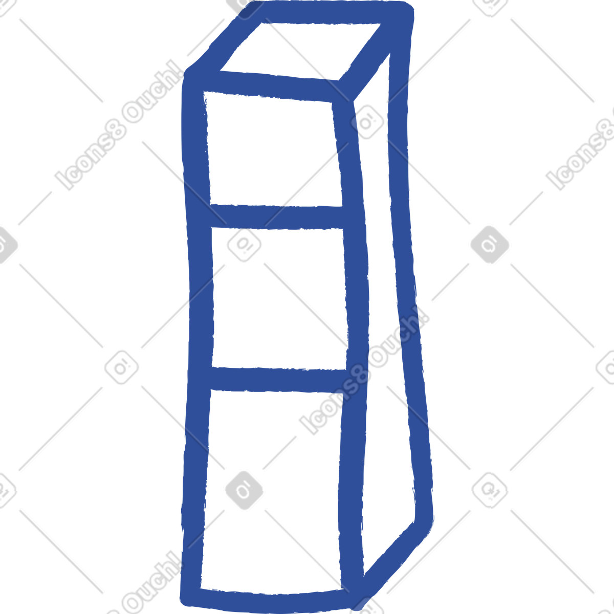 Shelf illustration in Lime style download in PNG, SVG
