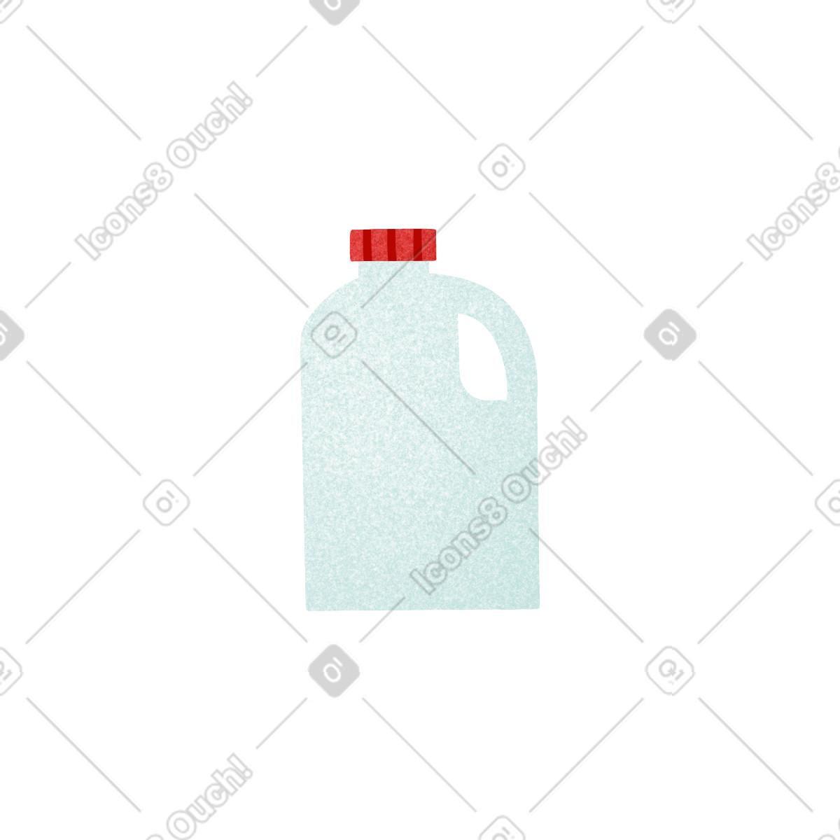 Willowy スタイルの Large bottle of milk のイラストをPNG、SVG形式でダウンロード