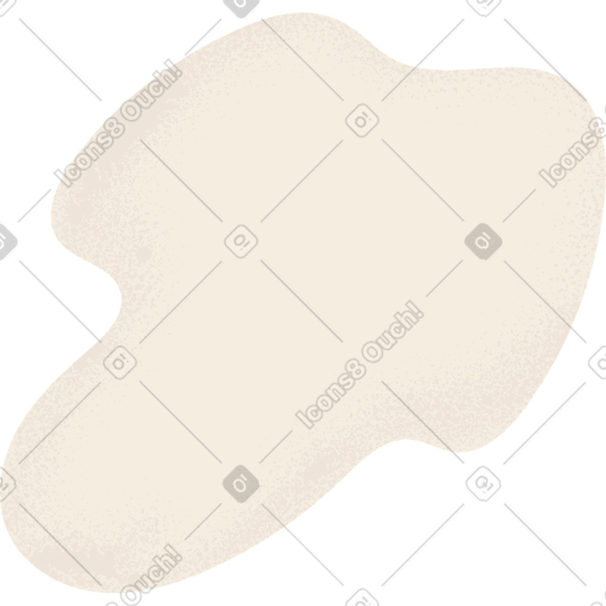 Forma beige illustrazione in stile Pale scarica in PNG, SVG