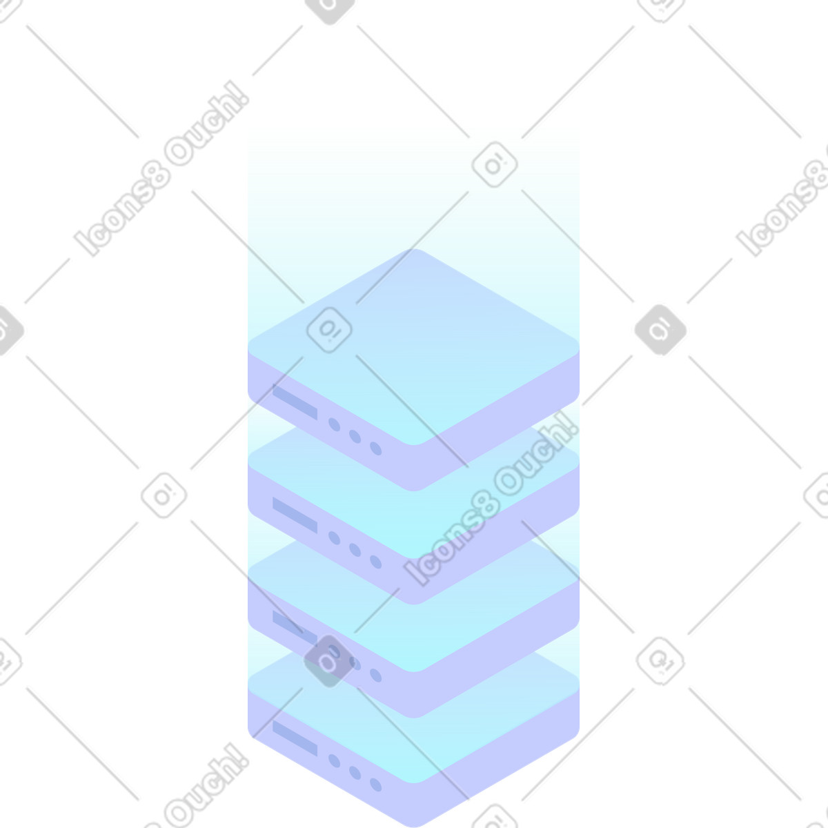 Sistema di data center illustrazione in stile Quantum scarica in PNG, SVG