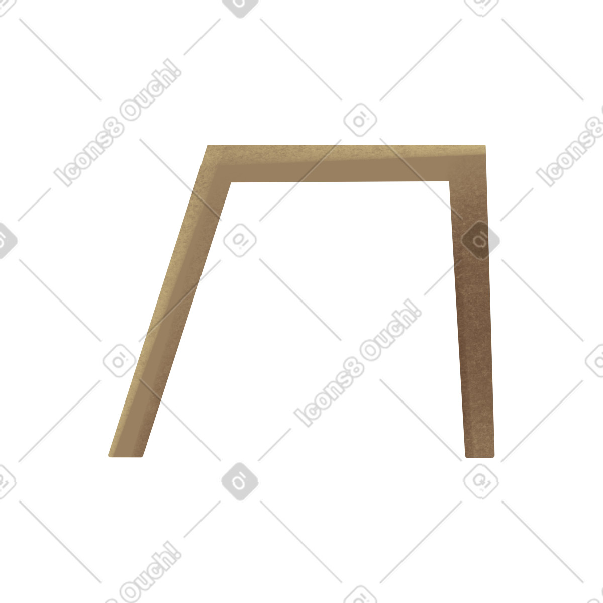 Violet armchair armrest-Illustration im Shine-Stil als Download in PNG, SVG