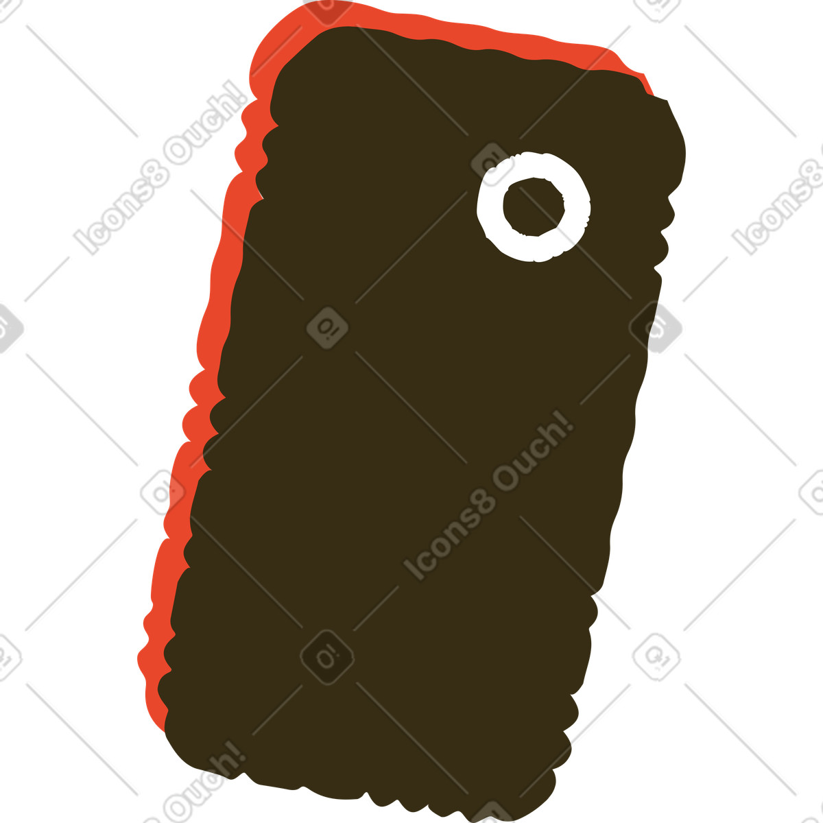 Smartphone-Illustration im Bermuda-Stil als Download in PNG, SVG