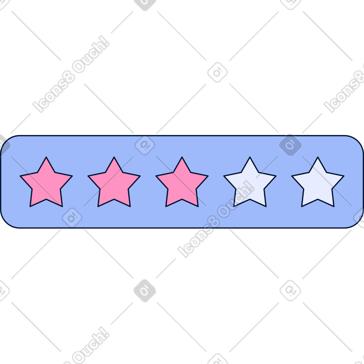 Window with stars illustration in Neat style download in PNG, SVG