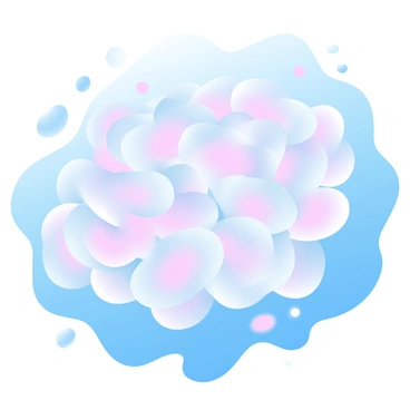 A large swarm of krill is swimming together in the deep blue ocean. The krill are small, translucent creatures, their bodies reflecting light in shades of pink and white. They are clustered tightly, creating a dynamic movement as they undulate in the water. Surrounding them is a vast expanse of deep blue, with gentle waves and gradients of color that suggest depth and fluidity. Small bubbles occasionally rise around the swarm, adding to the sense of life in the ocean.