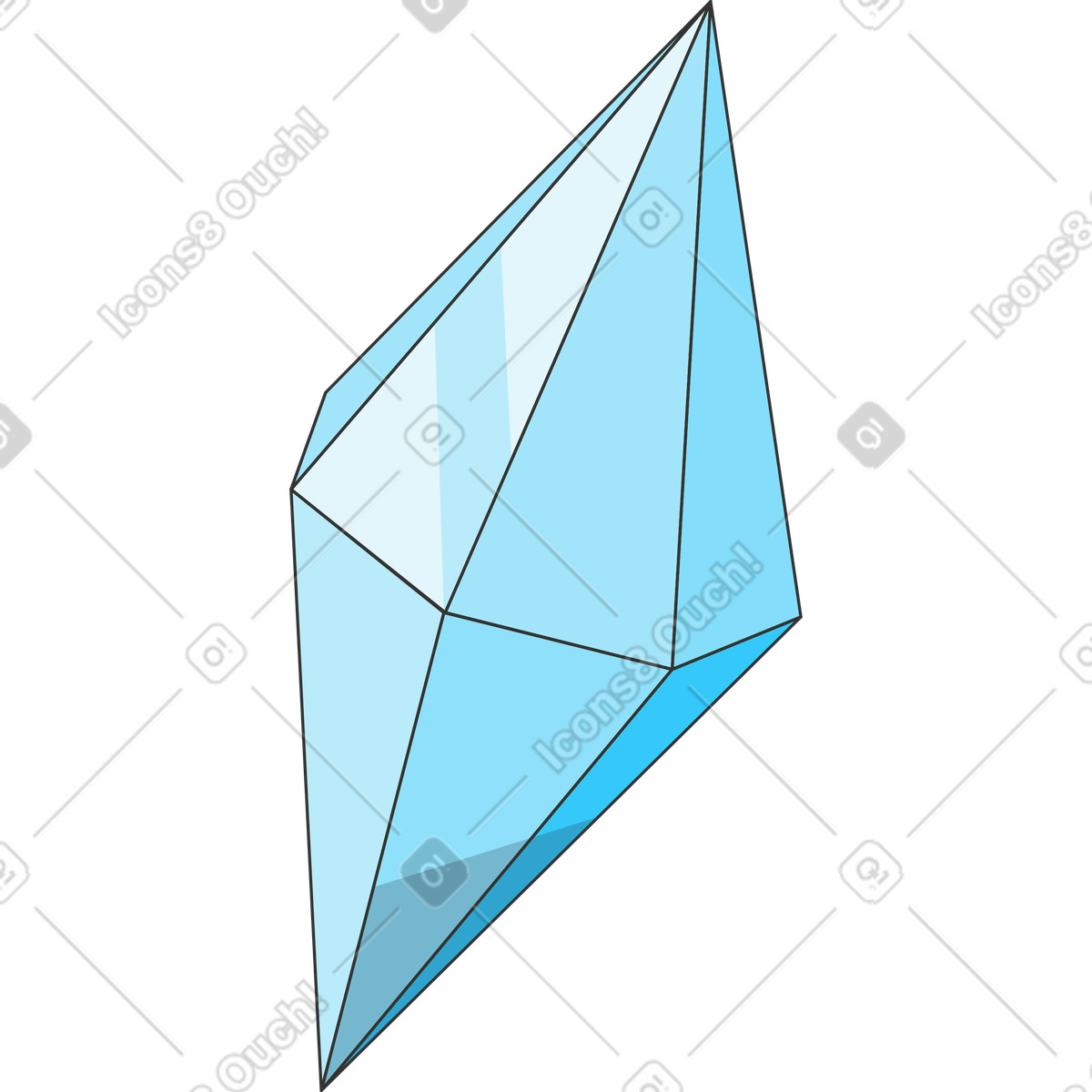 Cristallo illustrazione in stile Kit scarica in PNG, SVG
