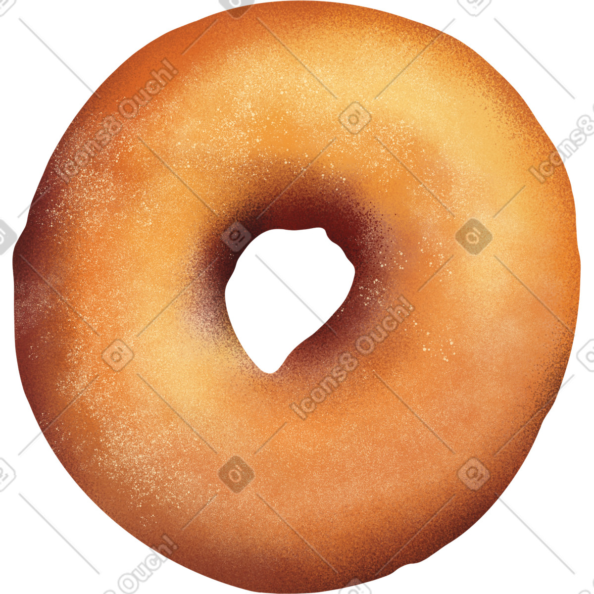 Illustration Donut dans le style Jumble à télécharger aux formats PNG, SVG