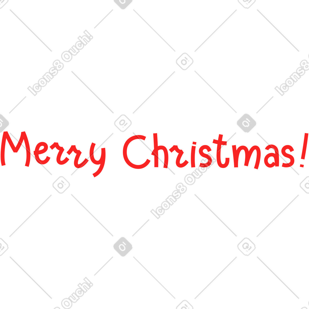 Ilustración Feliz navidad en estilo Clip a descargar en PNG y SVG