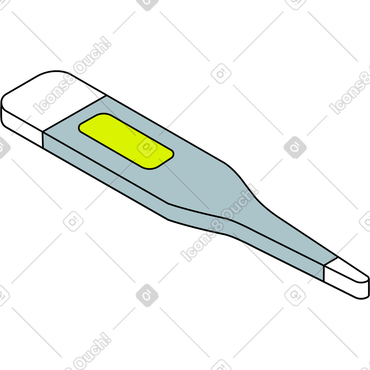 Illustration Thermomètre dans le style Isometric à télécharger aux formats PNG, SVG