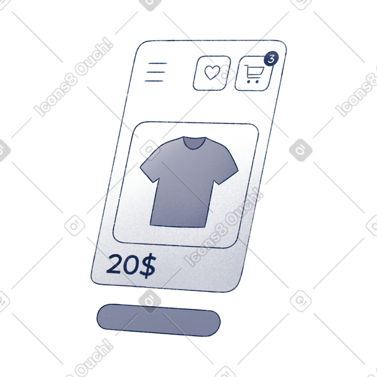 Haze スタイルの Screen interface のイラストをPNG、SVG形式でダウンロード