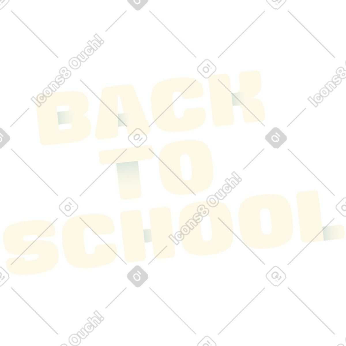 Lettering ritorno al testo della scuola illustrazione in stile Beam scarica in PNG, SVG