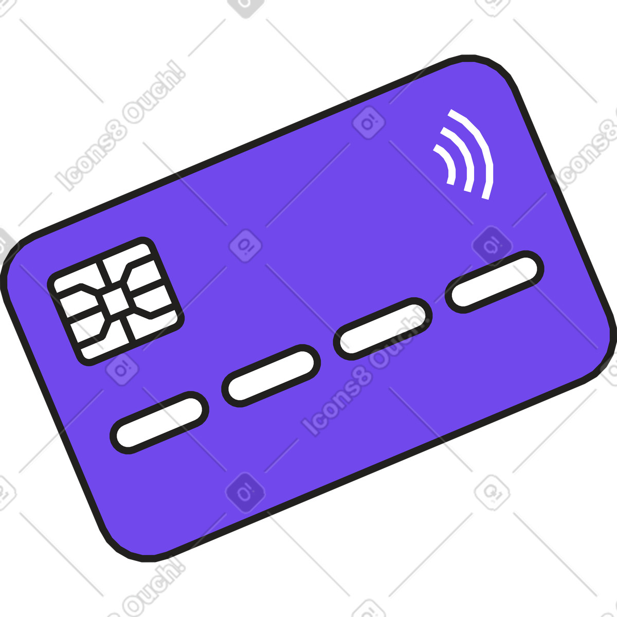 Иллюстрация Банковская карта в стиле Dazzle — скачать в форматах PNG, SVG