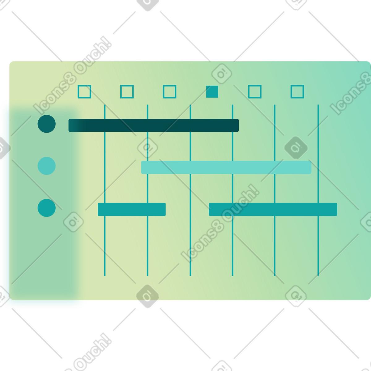 Ilustração de Cronograma gerenciamento projetos em no estilo Office para baixar em PNG, SVG