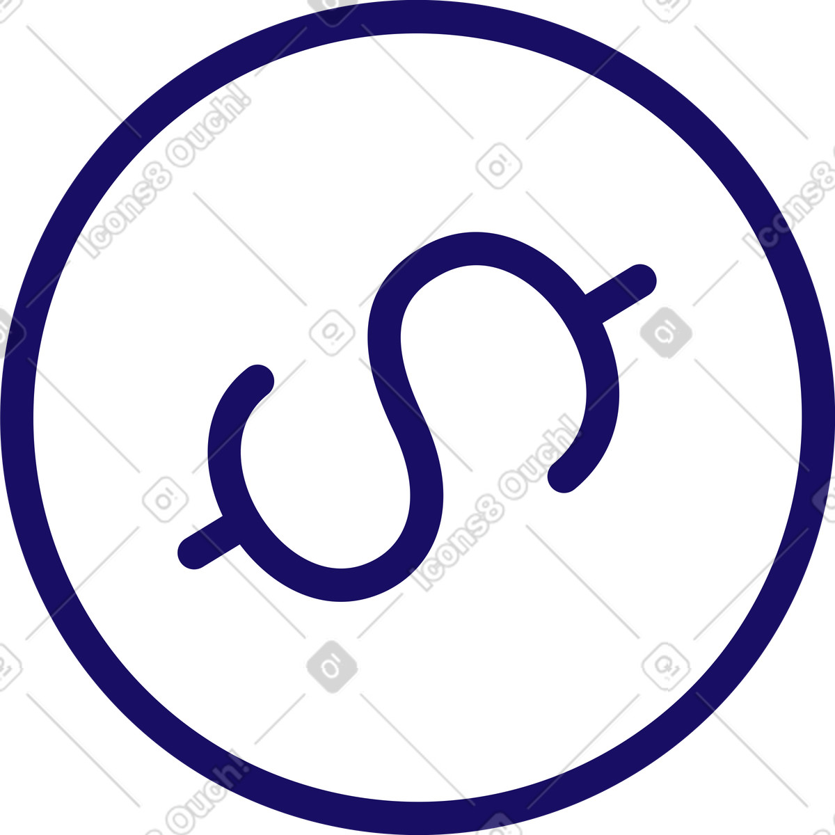 Ilustração de Moeda um dólar em no estilo Bendy para baixar em PNG, SVG