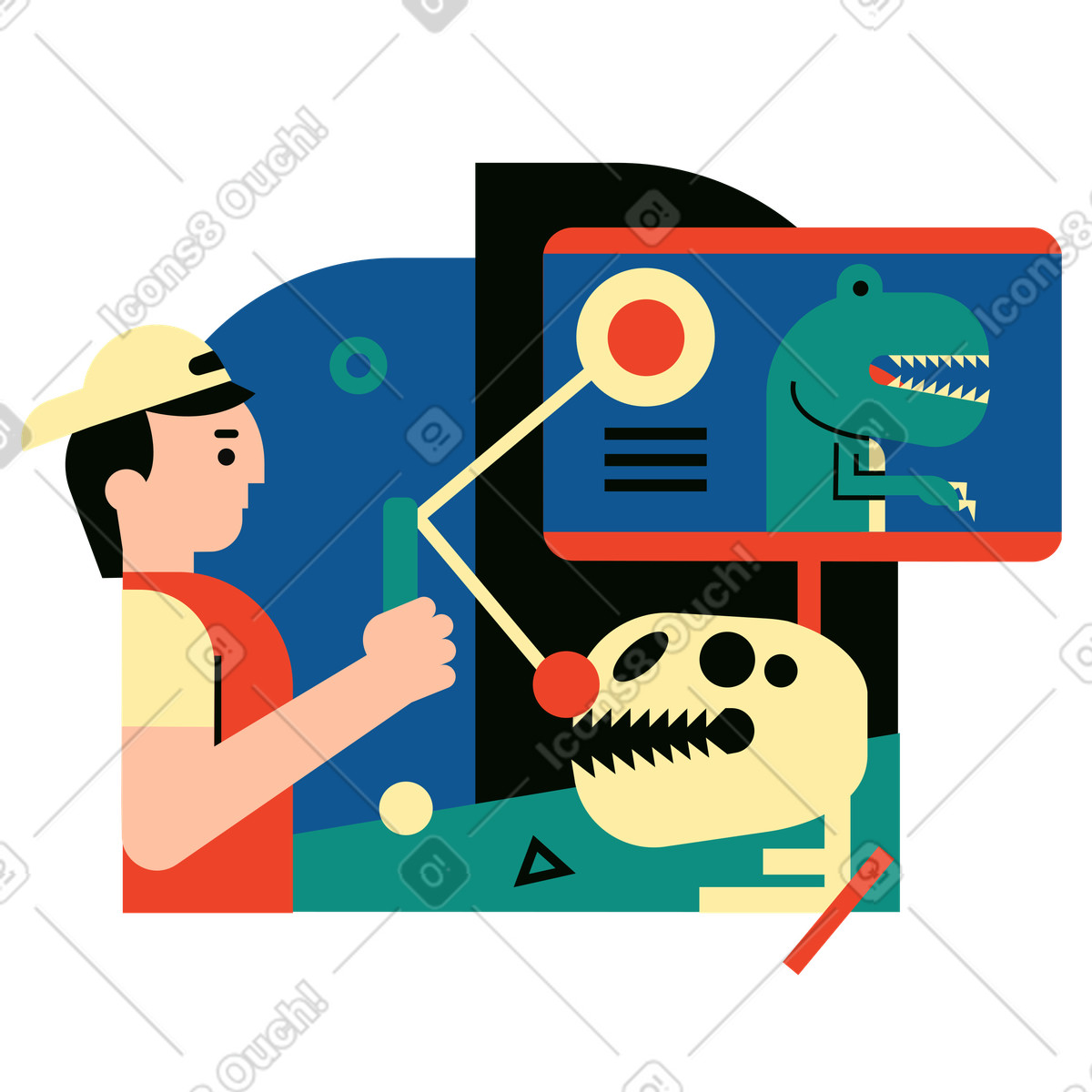 Realtà aumentata illustrazione in stile Polar scarica in PNG, SVG