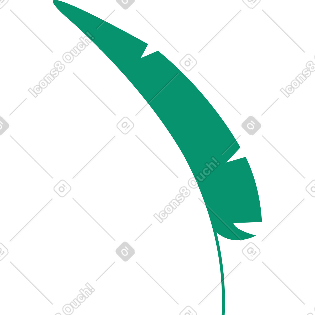 Ilustración Hoja en estilo Spot a descargar en PNG y SVG