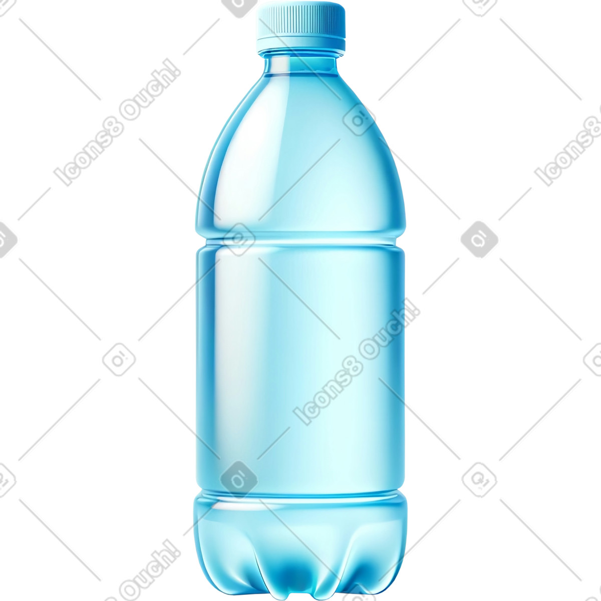 Иллюстрация Bottle of water в стиле 3D Mini — скачать в форматах PNG, SVG