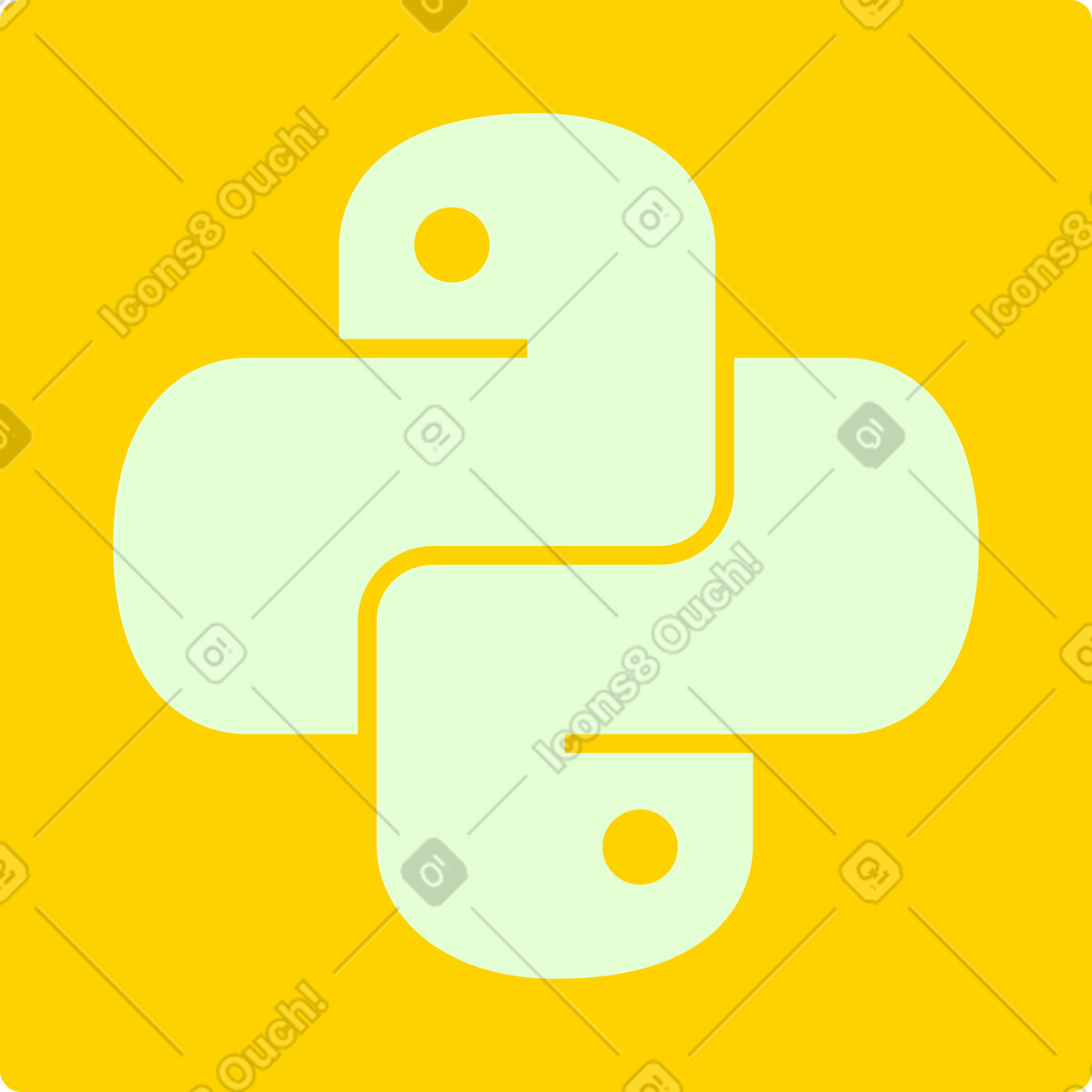 Python icon illustration in PNG, SVG