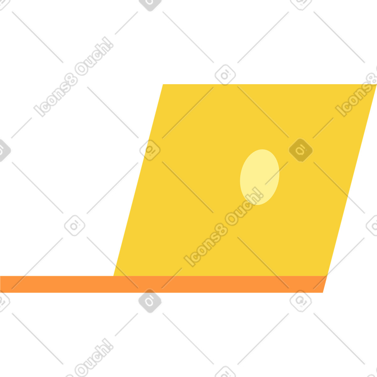 Ilustración Computadora portátil en estilo Jaconda a descargar en PNG y SVG