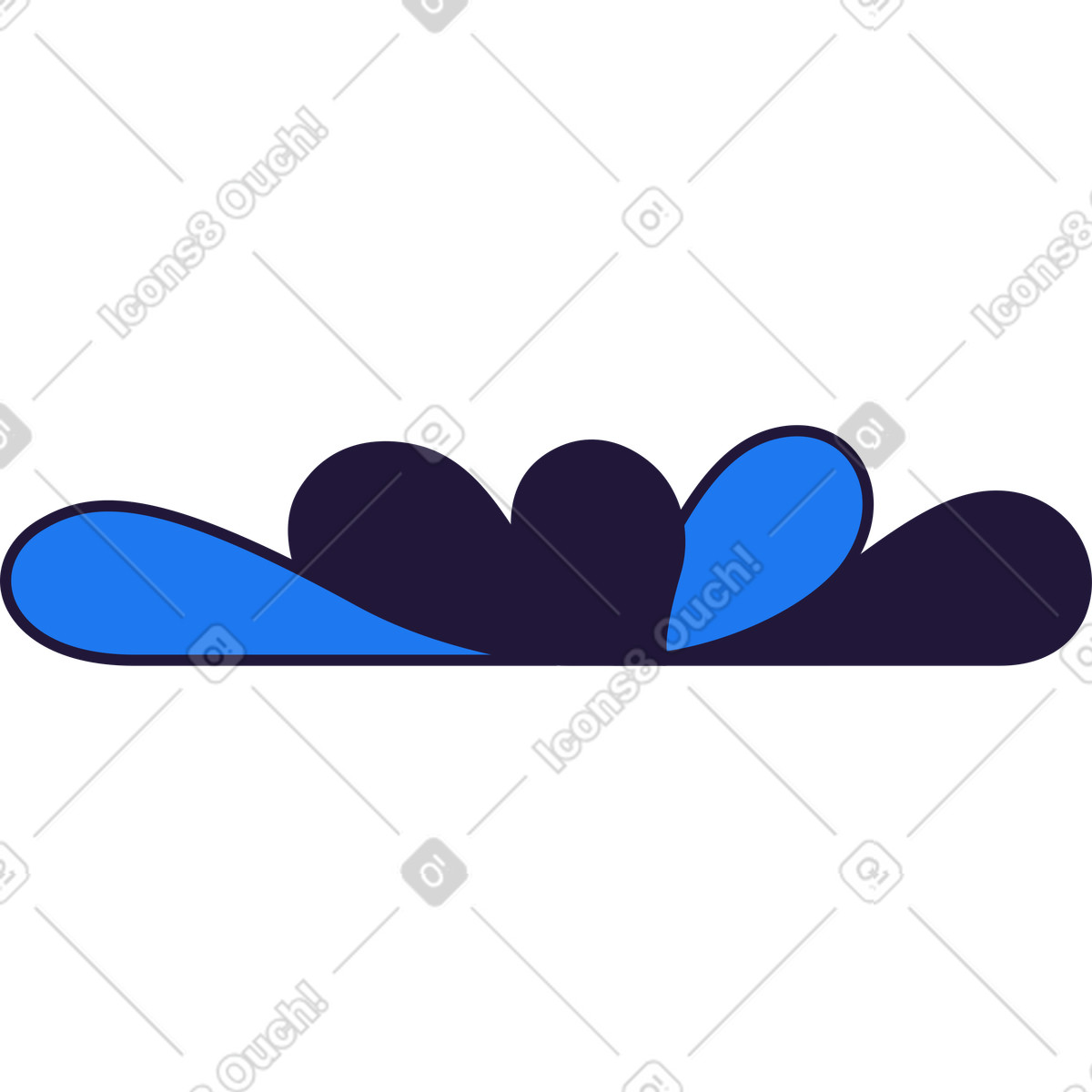 Grass illustrazione in stile Conifer scarica in PNG, SVG