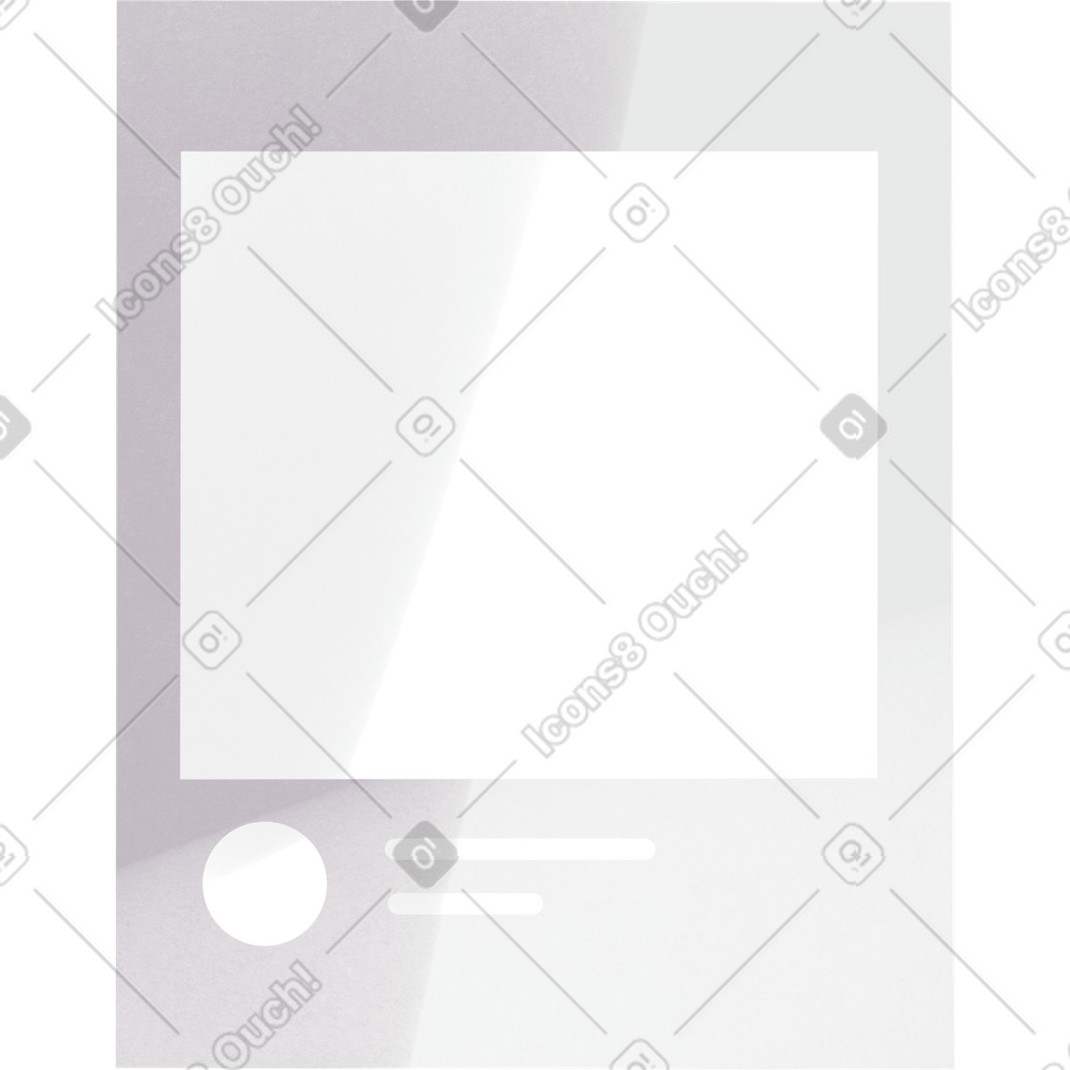 Ilustración Instagram post template en estilo Shine a descargar en PNG y SVG