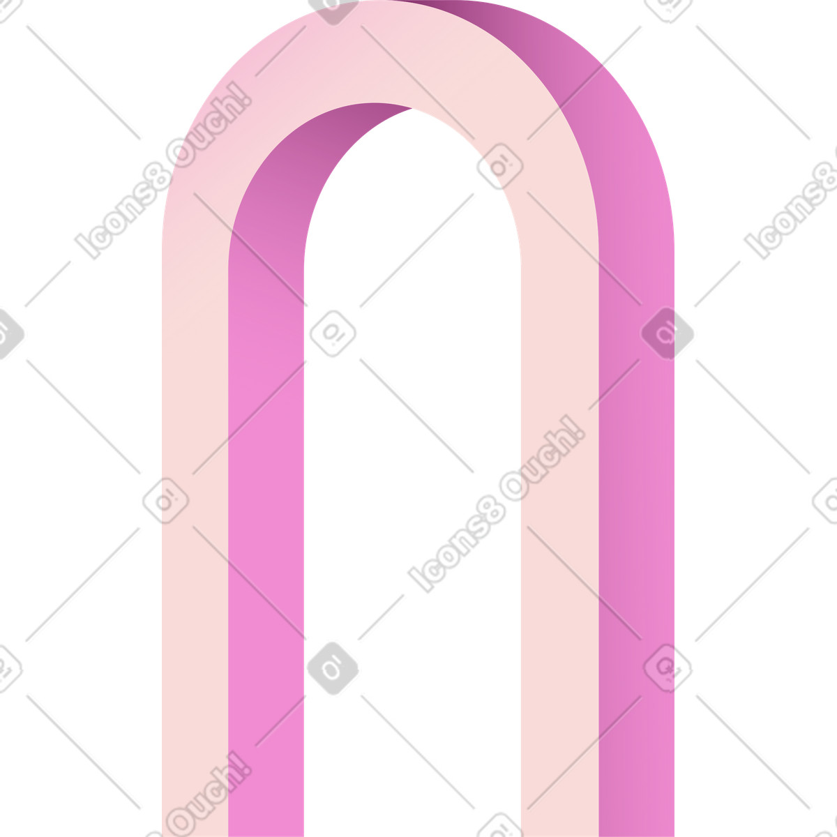 Illustration Arc tridimensionnel dans le style Levels à télécharger aux formats PNG, SVG