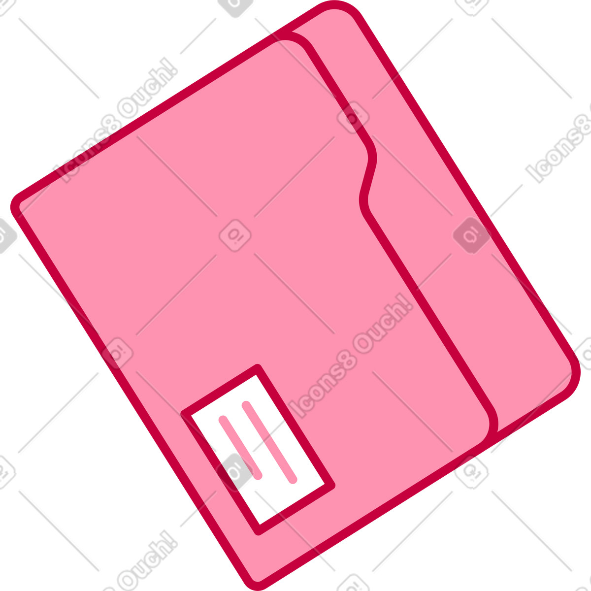 Paper folder illustration in PNG, SVG