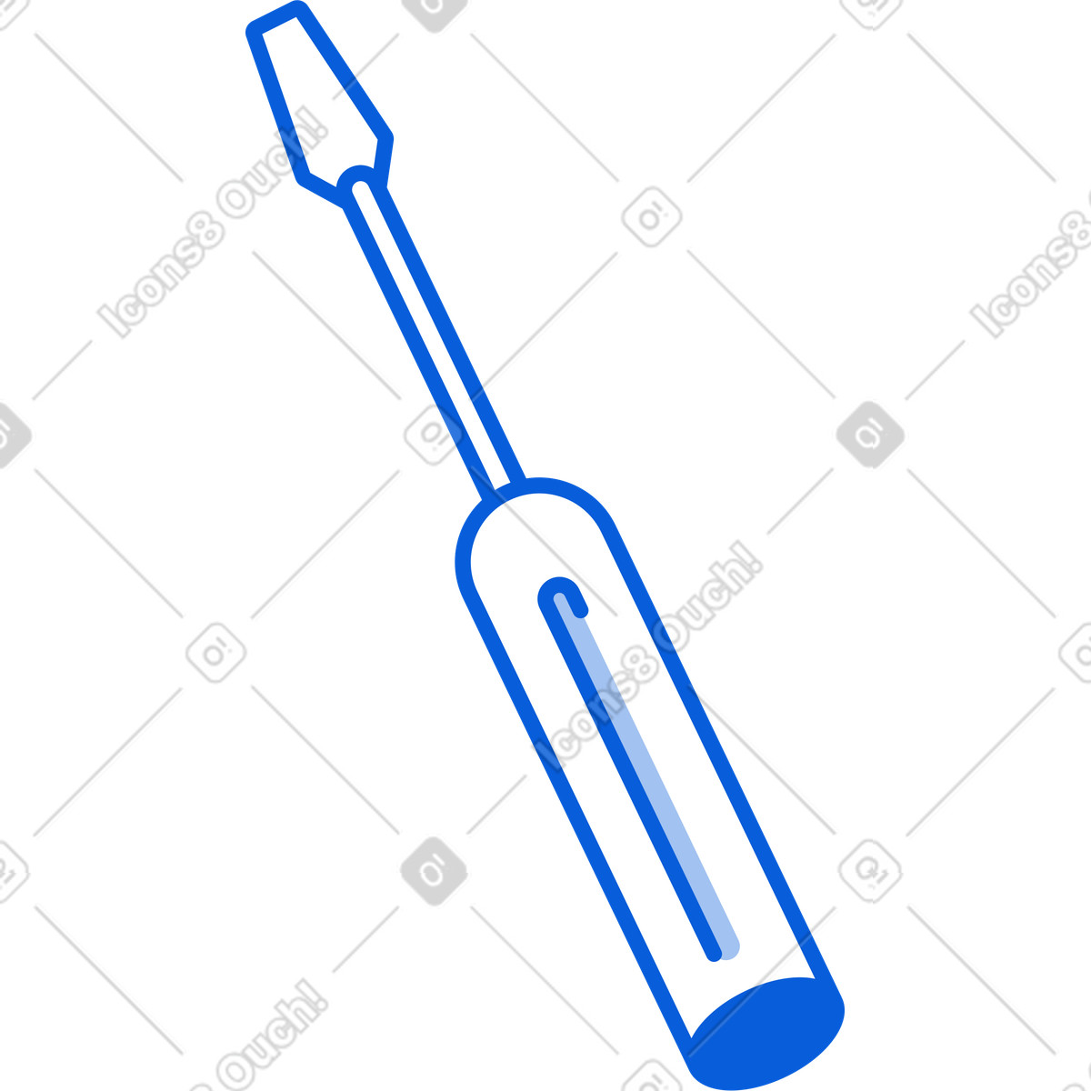 Screwdriver illustration in PNG, SVG