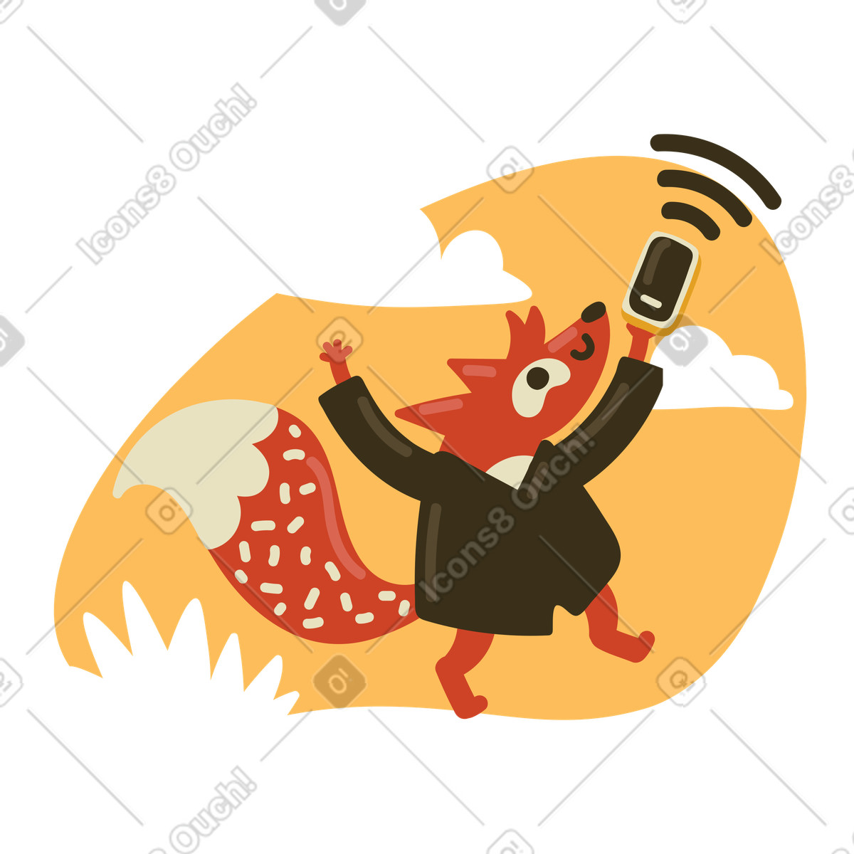 Illustration Wifi dans le style Arabica à télécharger aux formats PNG, SVG