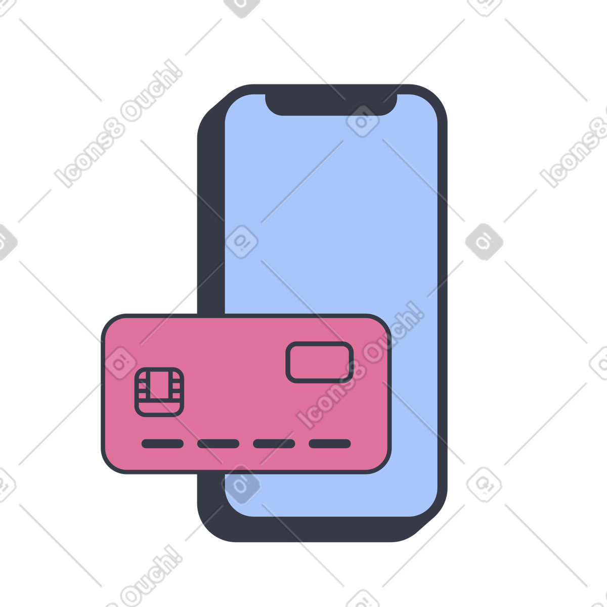 Ilustração de Forma pagamento em no estilo Abstract para baixar em PNG, SVG