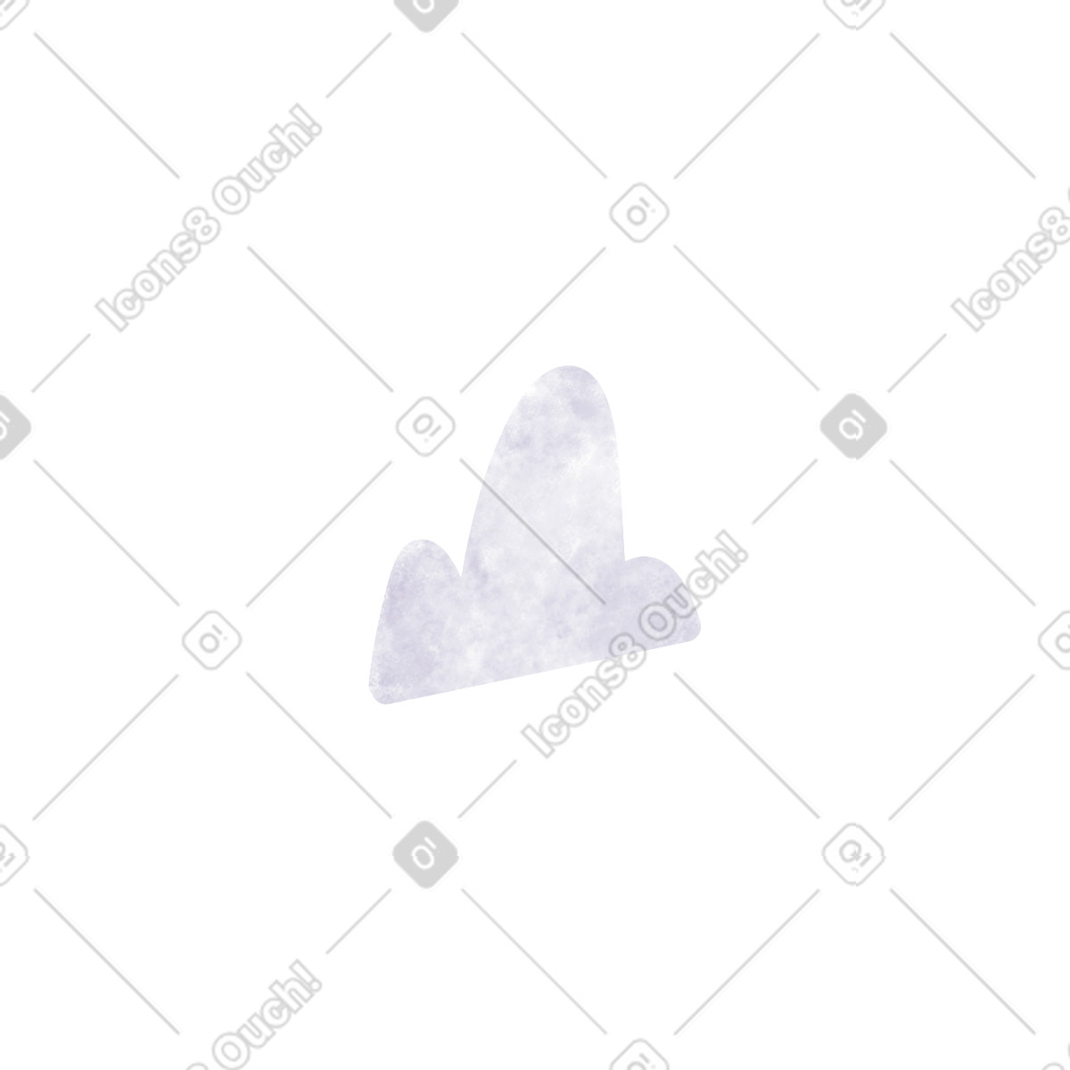 Cloud-Illustration im Family-Stil als Download in PNG, SVG
