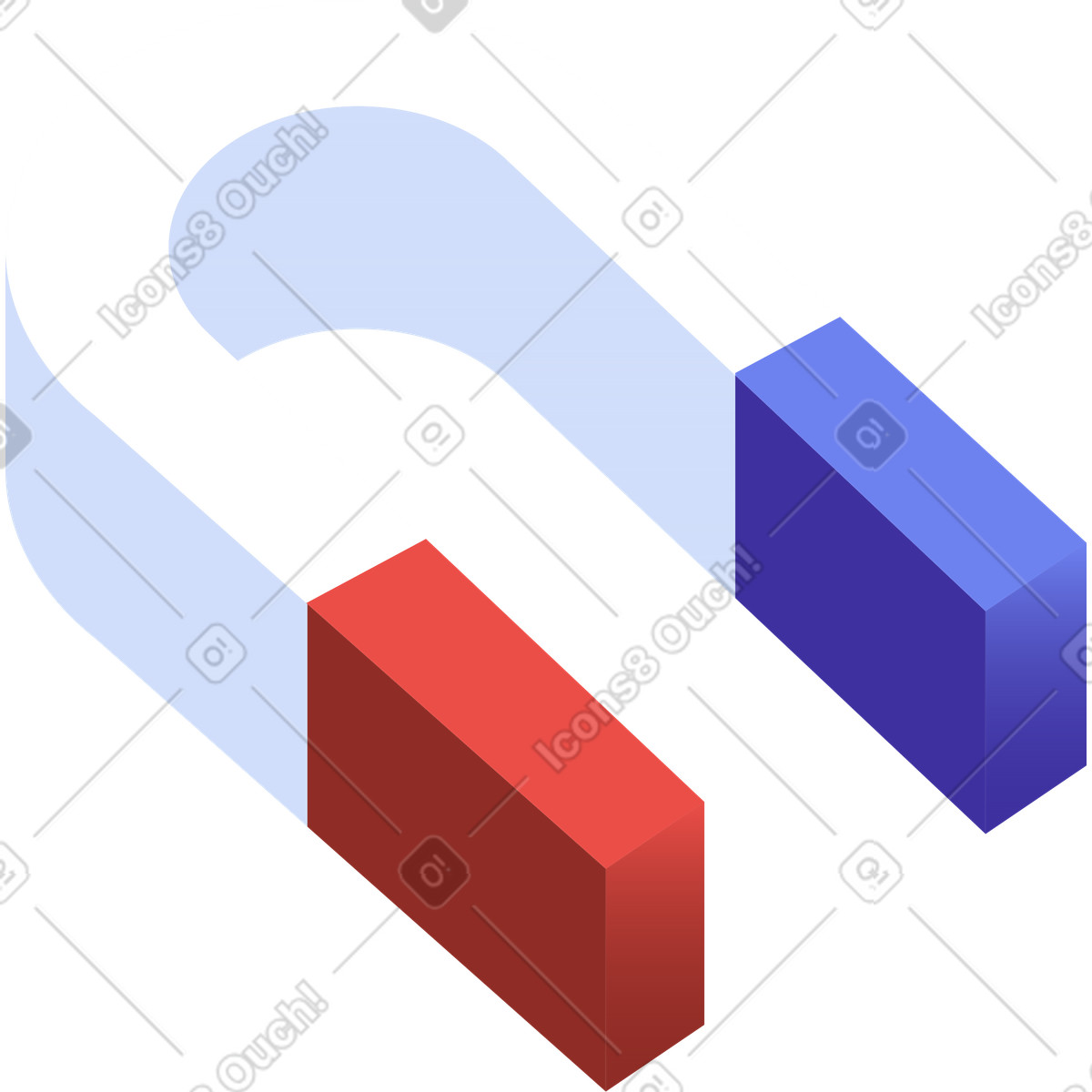 Levels スタイルの 磁石 のイラストをPNG、SVG形式でダウンロード