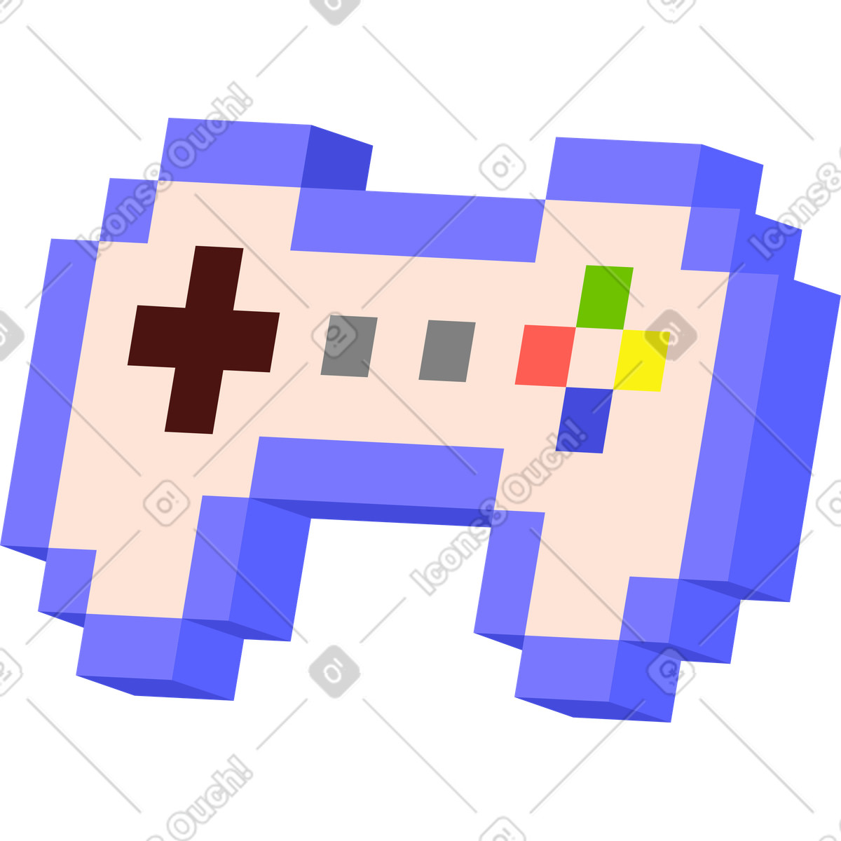 Ilustração de Controle em no estilo 8bit para baixar em PNG, SVG