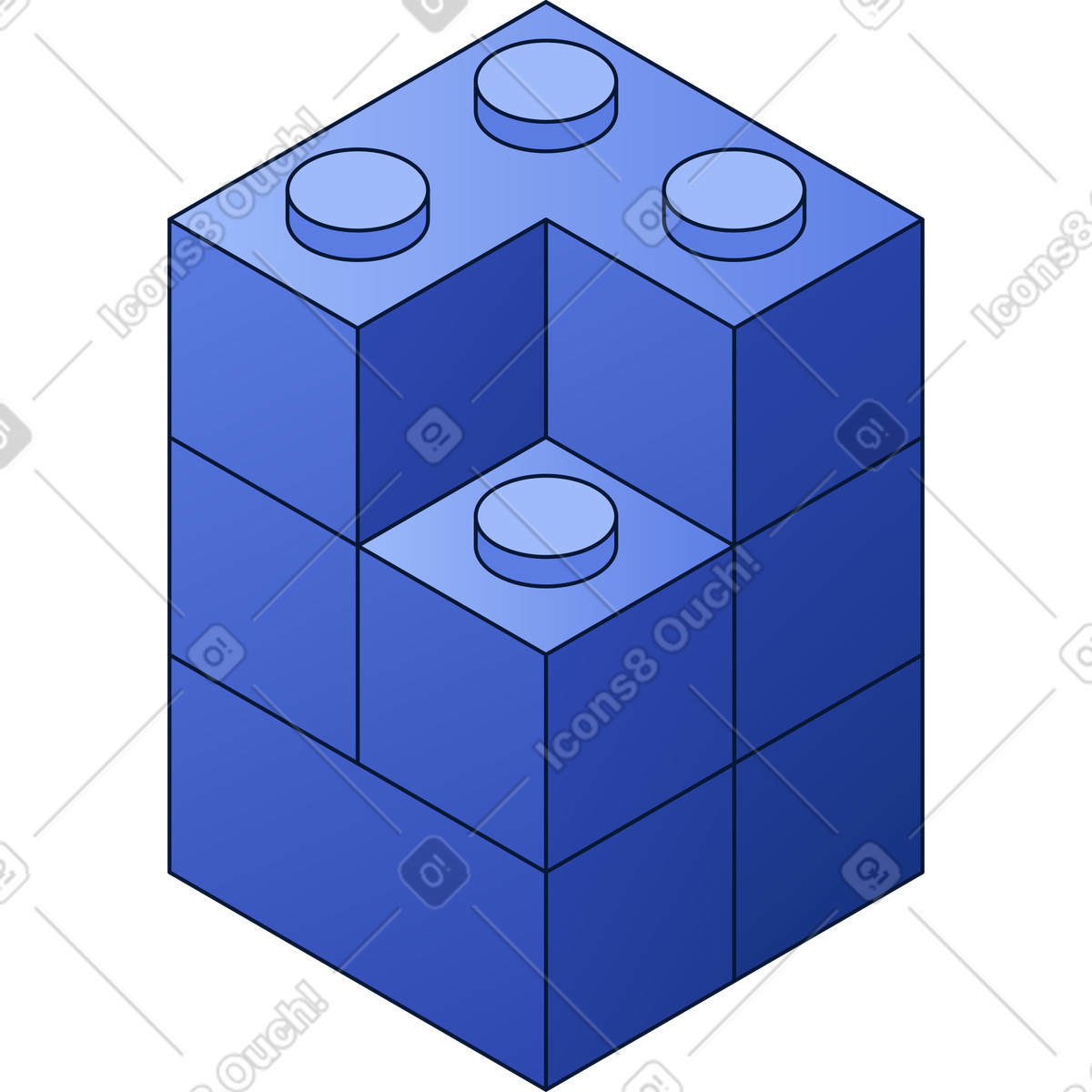 Ziegelstein-set-Illustration im Neat-Stil als Download in PNG, SVG
