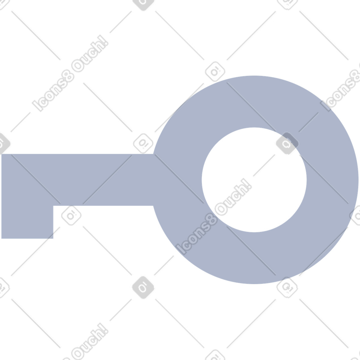 Key icon illustration in System style download in PNG, SVG