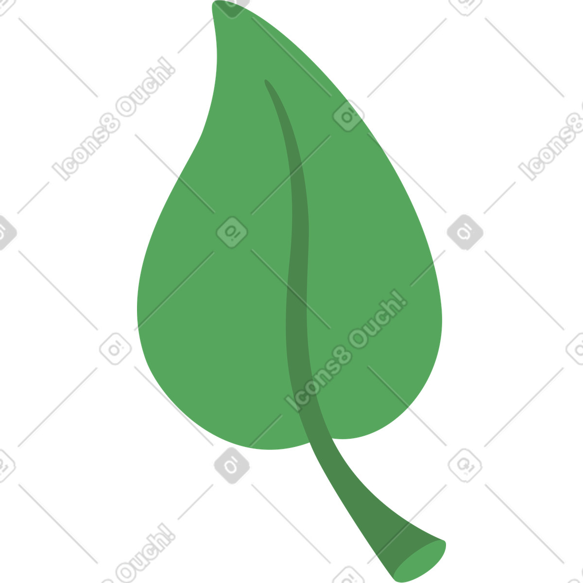 Social 스타일의 잎 일러스트레이션 PNG, SVG 다운로드