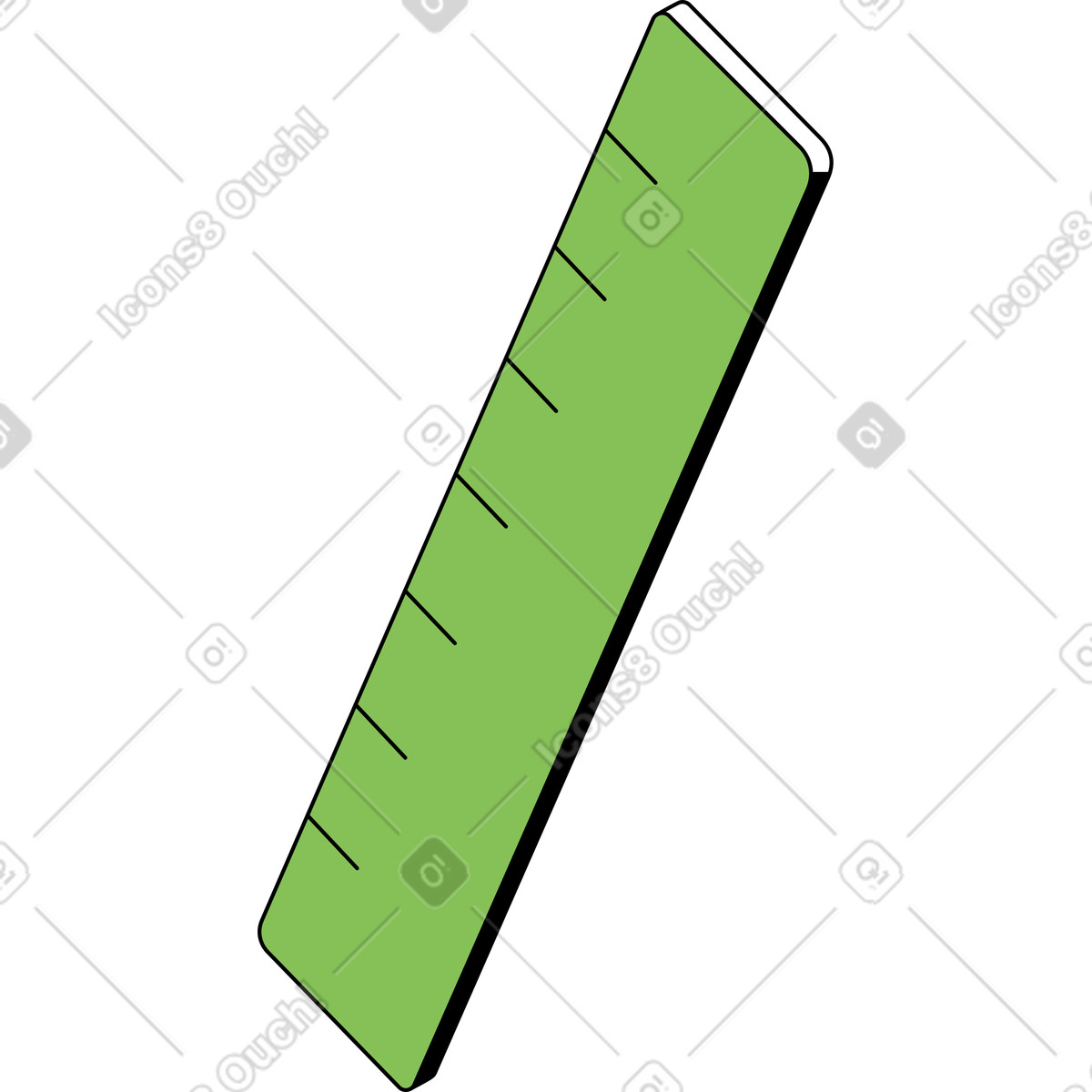 Ruler illustration clipart for creative projects in vector graphics