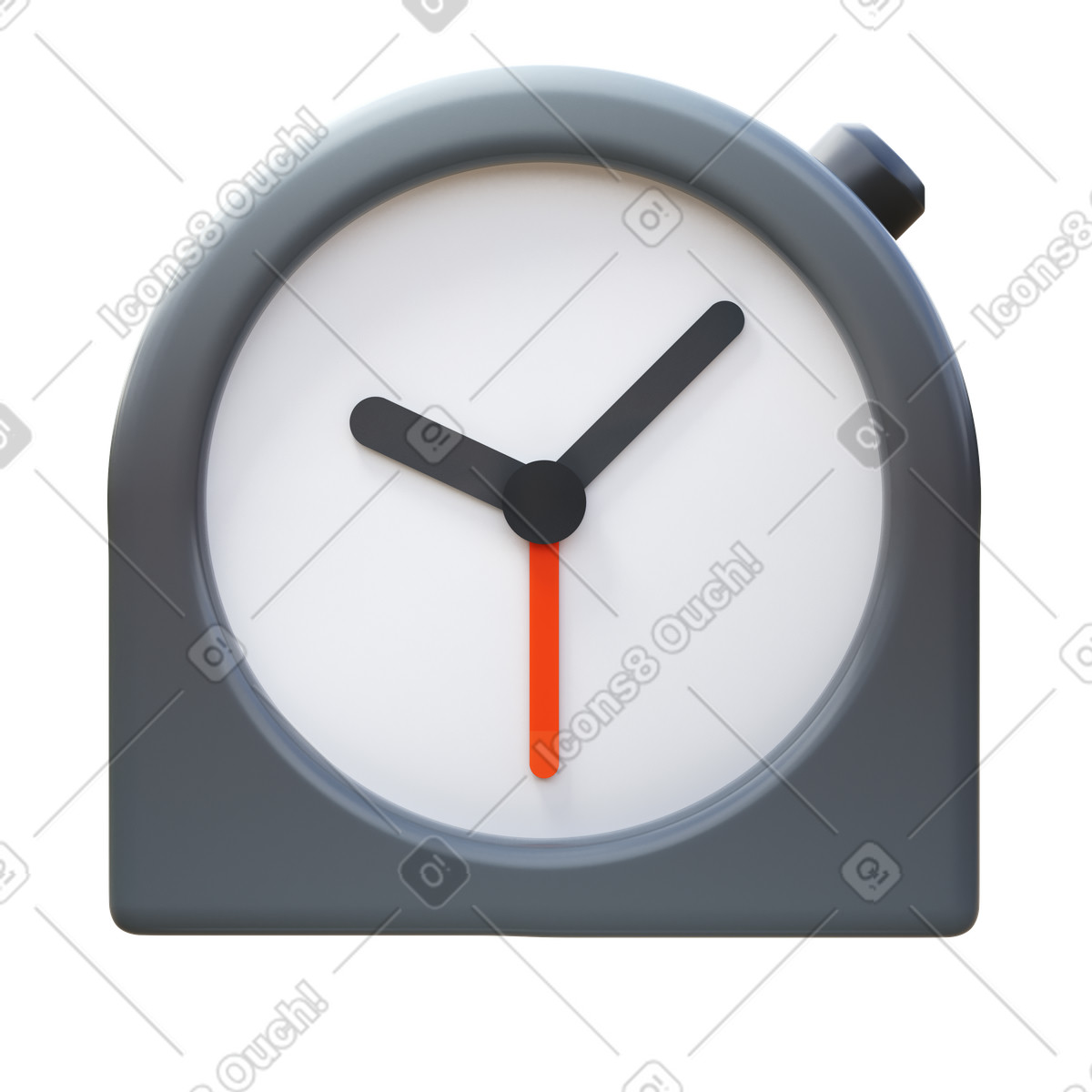 Sveglia illustrazione in stile 3D Fluency scarica in PNG, SVG