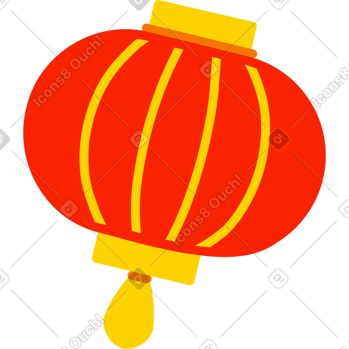 Lanterna cinese illustrazione in stile Giggle scarica in PNG, SVG