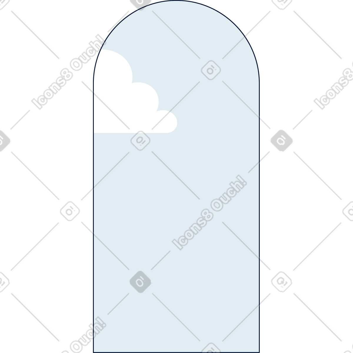 Ilustração de Fundo com nuvens em no estilo Teal para baixar em PNG, SVG