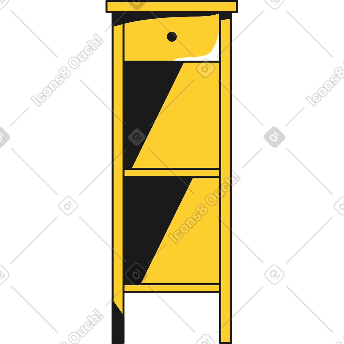 Illustration Tiroir haut dans le style Taxi à télécharger aux formats PNG, SVG