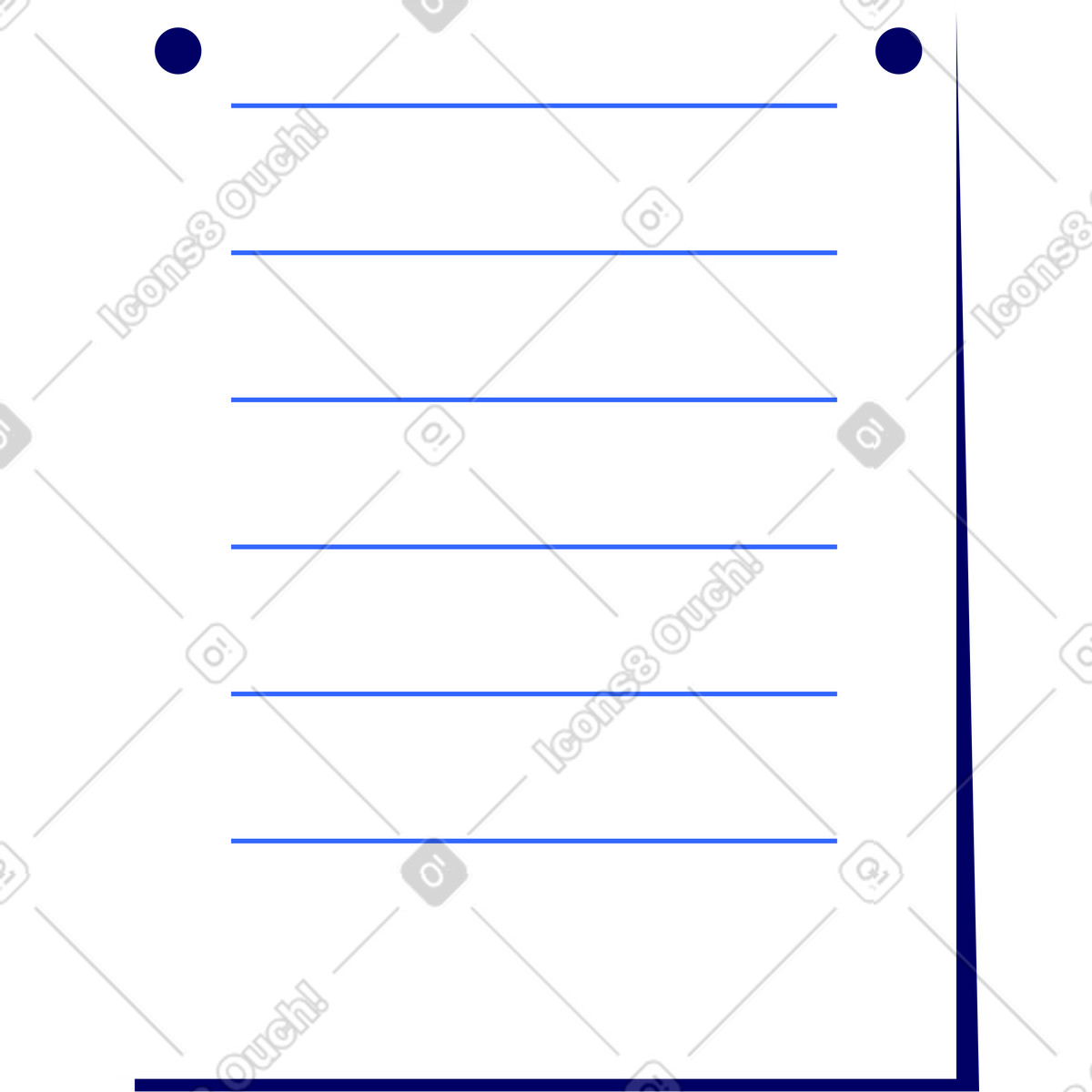 Document illustration in PNG, SVG