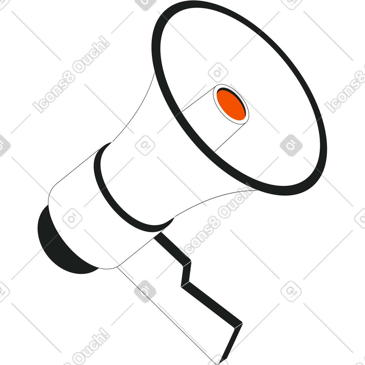 Altoparlante illustrazione in stile Strict scarica in PNG, SVG