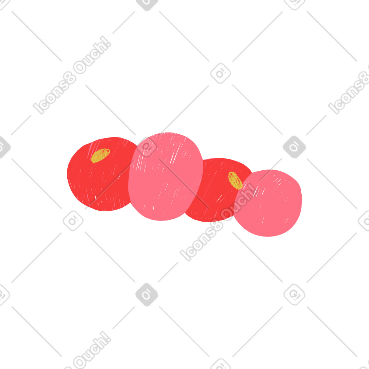 Иллюстрация Яблоки в стиле Sleepy — скачать в форматах PNG, SVG