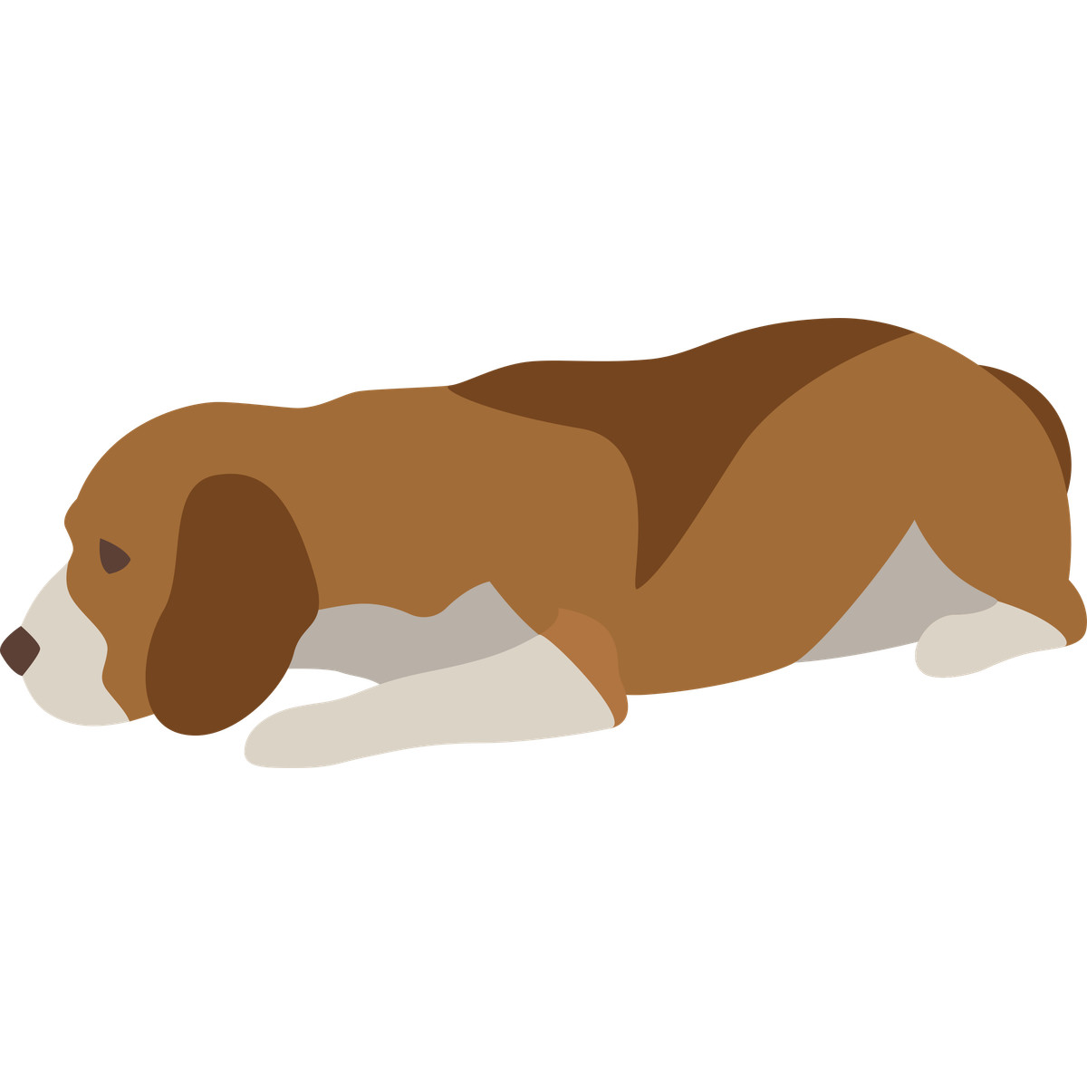 Ilustración Dog en estilo Fogg a descargar en PNG y SVG
