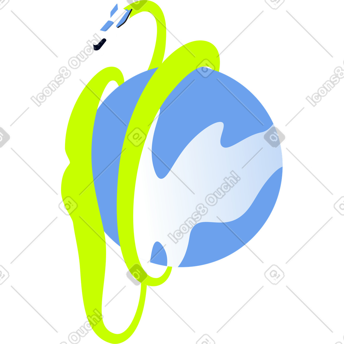 Terra con rucola illustrazione in stile Space scarica in PNG, SVG